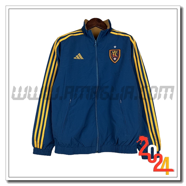 Giacca A Vento Real Salt Lake Blu/Giallo 2024 2025