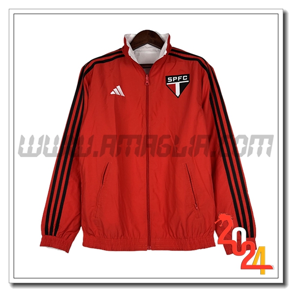 Giacca A Vento Sao Paulo FC Rosso/Nero 2024 2025