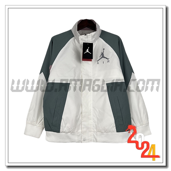 Giacca A Vento Jordan Bianco/Verde 2024 2025