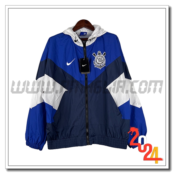 Giacca A Vento Corinthians Blu/Bianco 2024 2025