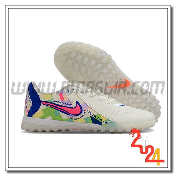 Nike Scarpe Da Calcio Phantom GX II EliteTF Bianco/Verde/Rosa