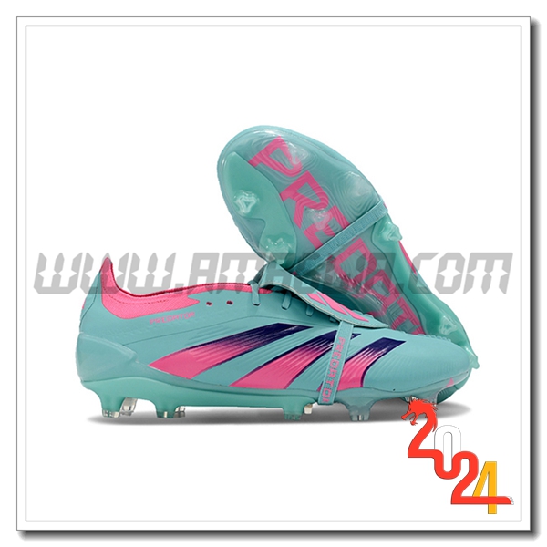 Adidas Scarpe Da Calcio Predator Elite Tongue FG Verde/Rosa