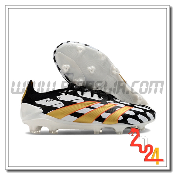 Adidas Scarpe Da Calcio Predator Elite FG Nero/Bianco/Giallo