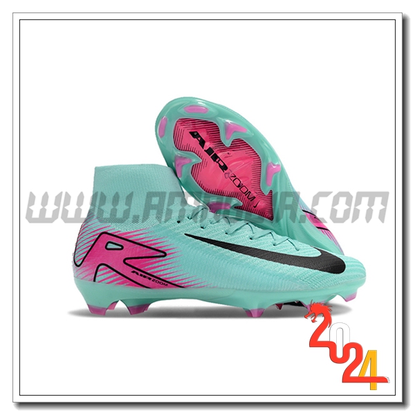 Nike Scarpe Da Calcio Air Zoom Mercurial Superfly IIX Elite FG Verde/Rosa