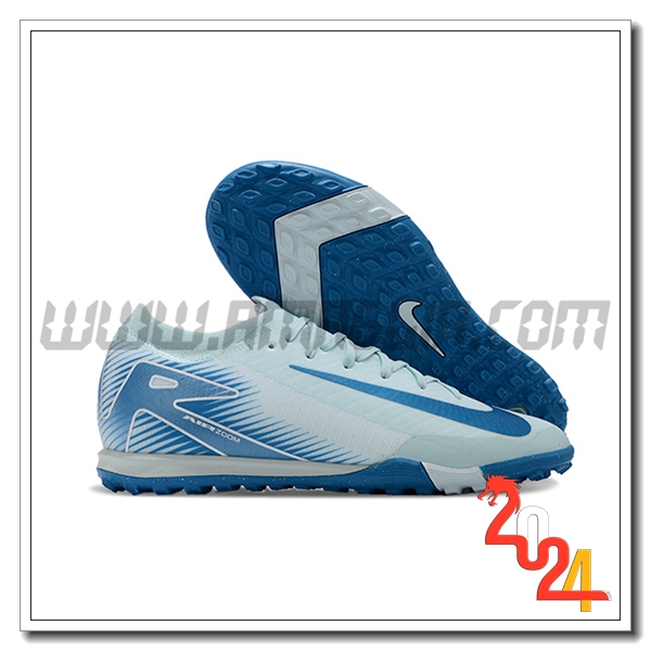 Nike Scarpe Da Calcio Air Zoom Mercurial Vapor XVI Elite TF Bianco/Blu