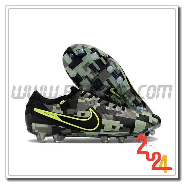 Nike Scarpe Da Calcio Tiempo Legend X Elite FG Nero/Verde