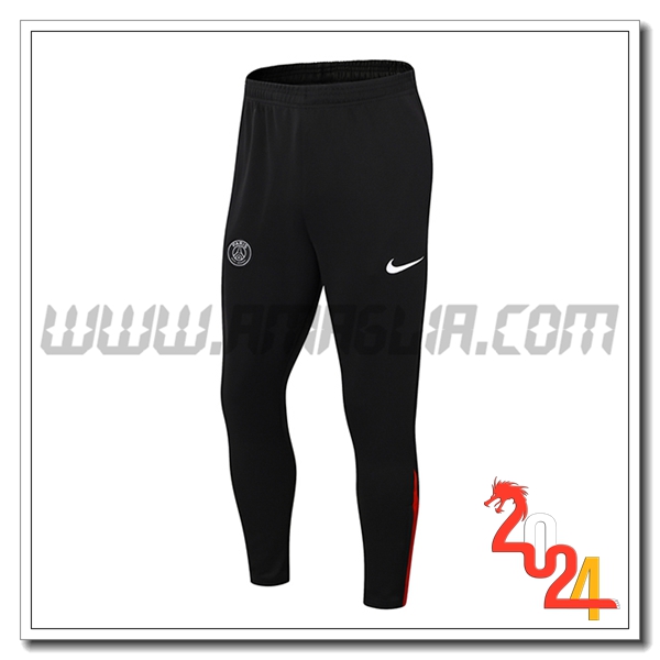 Pantaloni Da Allenamento PSG Nero/Rosso 2024 2025