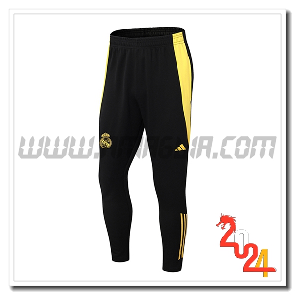 Pantaloni Da Allenamento Real Madrid Nero/Giallo 2024 2025