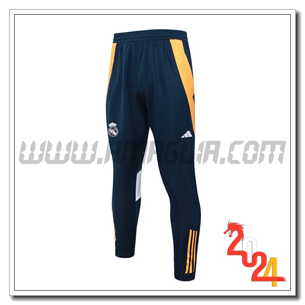 Pantaloni Da Allenamento Real Madrid Blu/Giallo 2024 2025
