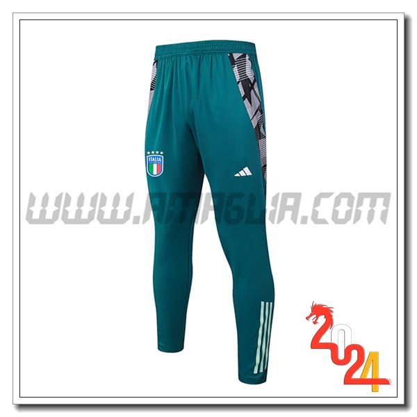 Pantaloni Da Allenamento Italia Verde 2024 2025