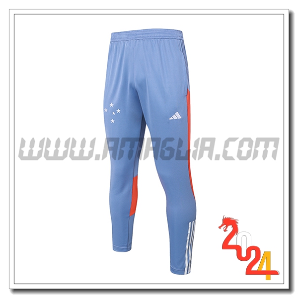 Pantaloni Da Allenamento Cruzeiro Grigio/Arancia 2024 2025