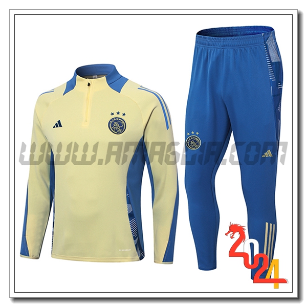 Tuta Allenamento Ajax Giallo/Blu 2024 2025