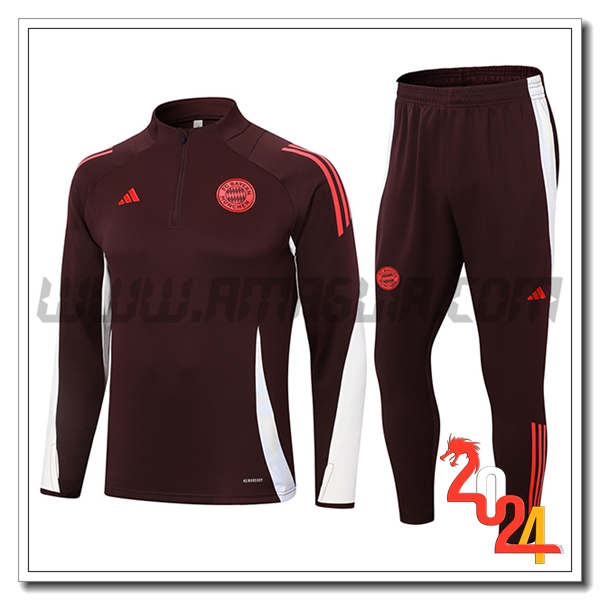 Tuta Allenamento Bayern Monaco viola/Rosso 2024 2025