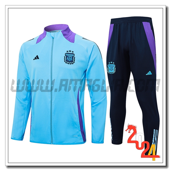 Tuta Allenamento Giacca Argentina Blu/viola 2024 2025