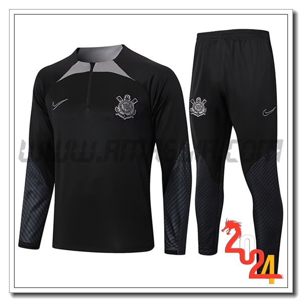 Tuta Allenamento Corinthians Nero/Grigio 2024 2025