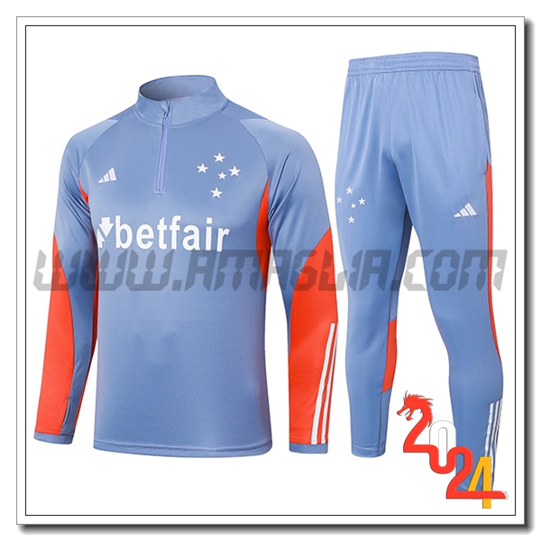 Tuta Allenamento Cruzeiro Grigio/Arancia 2024 2025