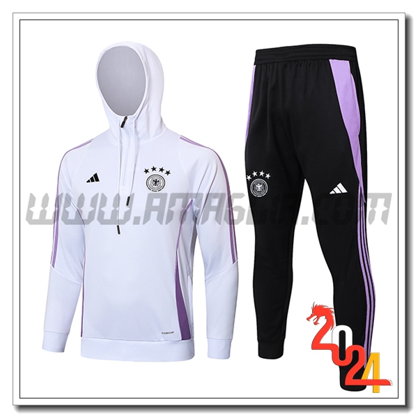 Giacca Con Cappuccio Tuta Giacca A Vento Germania Bianco/viola 2024 2025