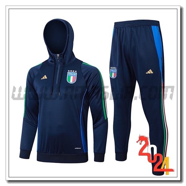 Giacca Con Cappuccio Tuta Giacca A Vento Italia Blu Scuro 2024 2025