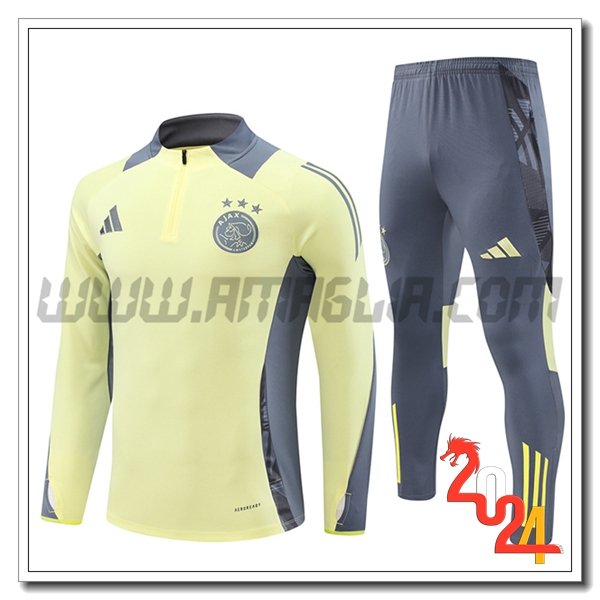 Tuta Allenamento Ajax Giallo/Grigio 2024 2025