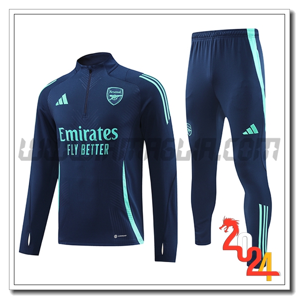 Tuta Allenamento Arsenal blu navy 2024 2025