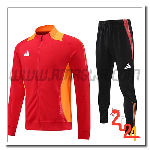 Tuta Allenamento Giacca Adidas Rosso/Arancia 2024 2025 -02