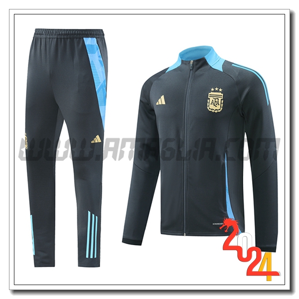 Tuta Allenamento Giacca Argentina Grigio Scuro 2024 2025