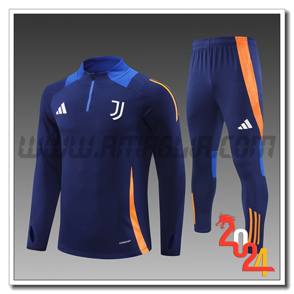 Tuta Allenamento Juventus Bambino Blu Scuro 2024 2025
