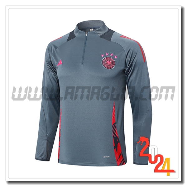 Felpa Allenamento Germania Grigio/Rosa 2024 2025