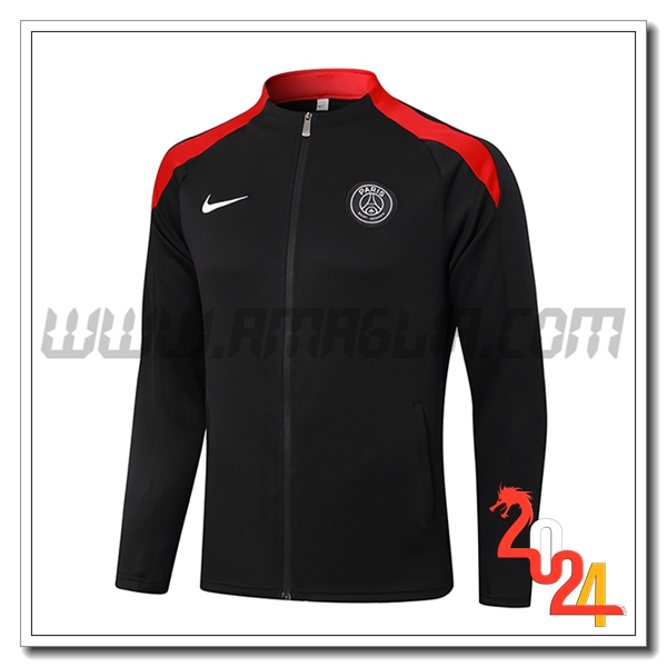 Giacca Calcio PSG Nero/Rosso 2024 2025