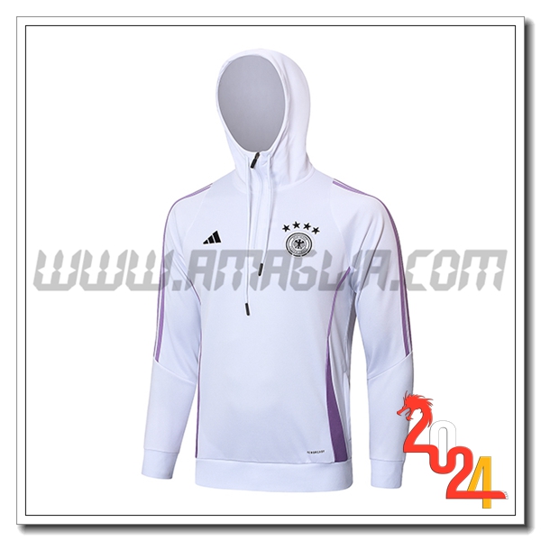 Giacca Con Cappuccio Germania Bianco/viola 2024 2025