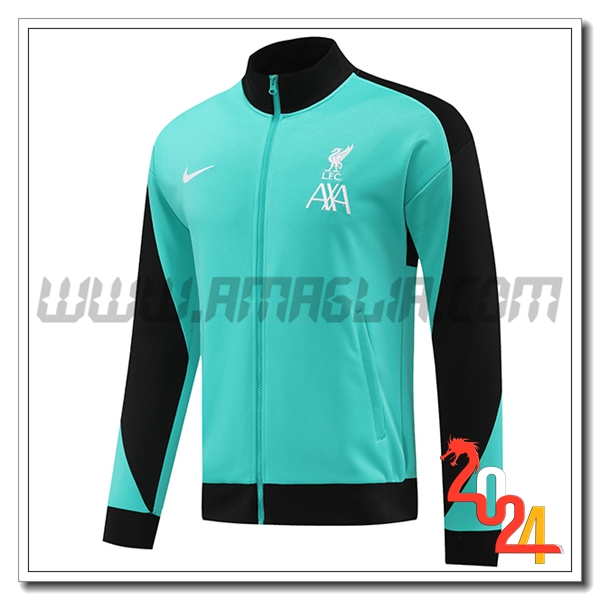 Giacca Calcio FC Liverpool Verde/Nero 2024 2025