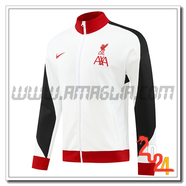 Giacca Calcio FC Liverpool Bianco/Rosso/Nero 2024 2025
