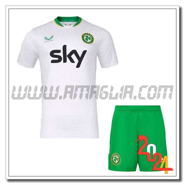 Nuova Maglie Calcio Irlanda Bambino Seconda 2024/2025