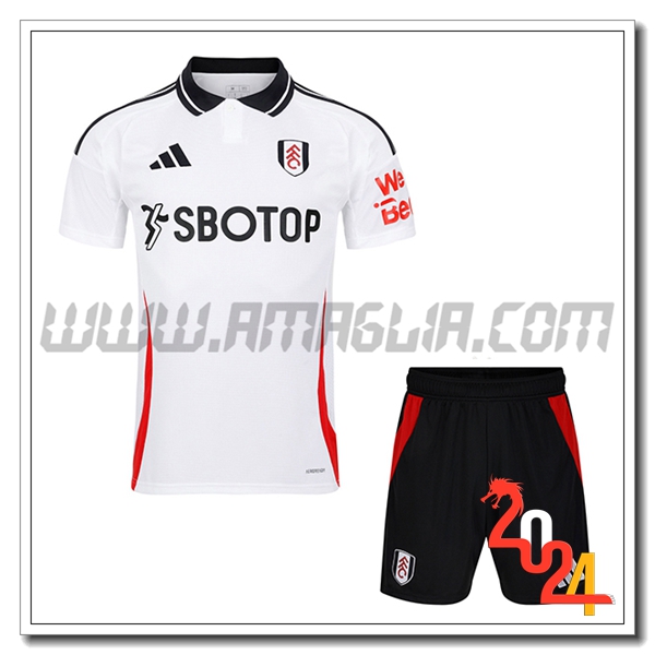 Nuova Maglie Calcio Fulham Bambino Prima 2024/2025