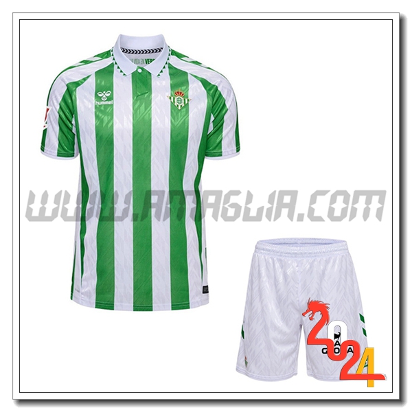 Nuova Maglie Calcio Real Betis Bambino Prima 2024/2025