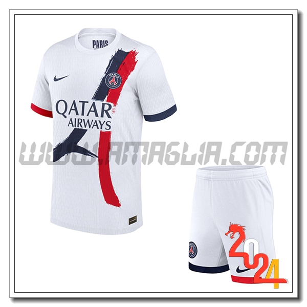 Nuova Maglie Calcio PSG Bambino Seconda 2024/2025