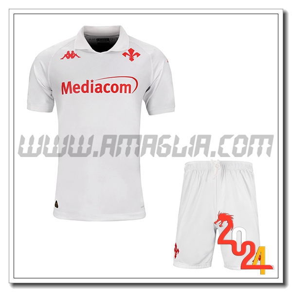 Nuova Maglie Calcio ACF Fiorentina Bambino Seconda 2024/2025
