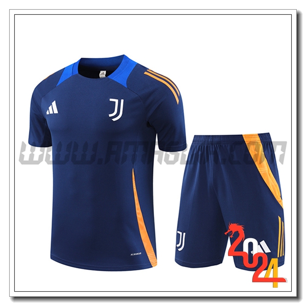 Kit Maglia Allenamento Juventus Blu/Arancia 2024 2025
