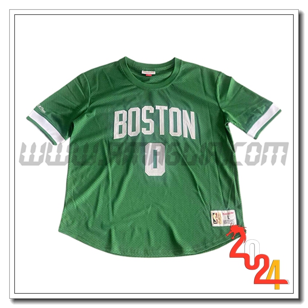 Maglia Boston Celtics (TATUM #0) 2024/25 Verde/Bianco