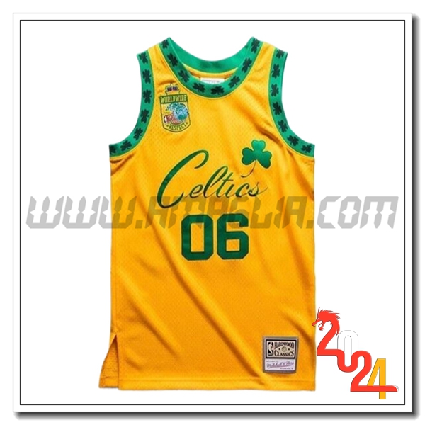 Maglia Boston Celtics (BODEGA #06) 2024/25 Giallo/Verde