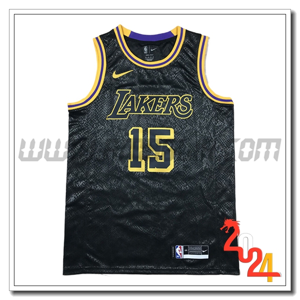 Maglia Los Angeles Lakers (REAVES #15) 2024/25 Nero/Giallo