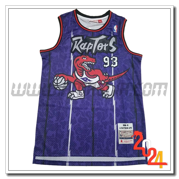Maglia Toronto Raptors (BAPE #93) 2024/25 viola/Bianco