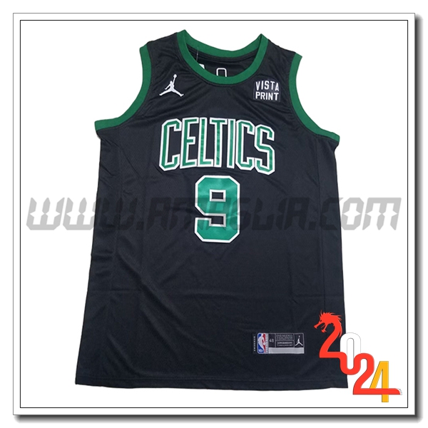 Maglia Boston Celtics (WHITE #9) 2024/25 Nero/Verde