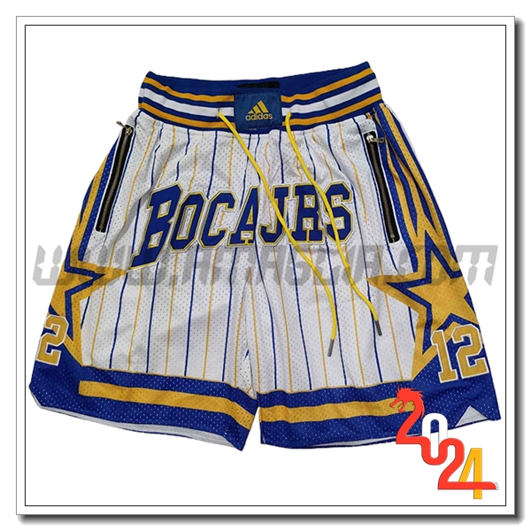 Pantaloncini NBA Indiana Pacers 2024/25 Bianco/Giallo/Blu