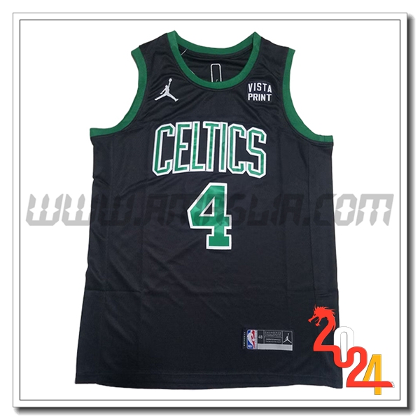 Maglia Boston Celtics (HOLIDAY #4) 2024/25 Nero/Verde -02