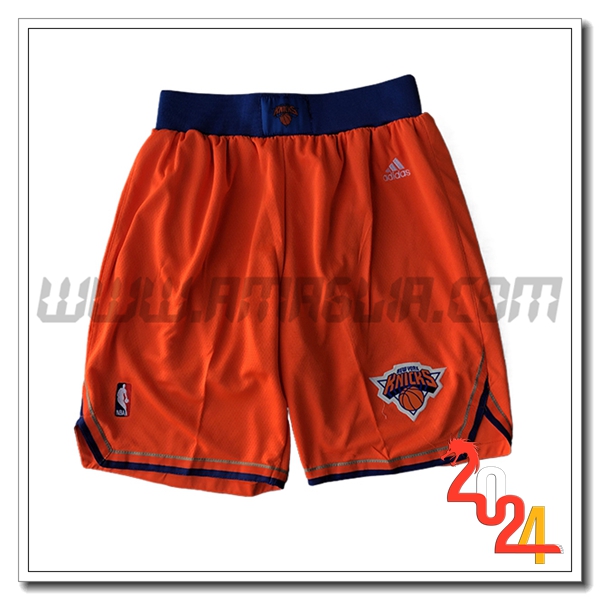 Pantaloncini NBA New York Knicks 2024/25 Arancia -02