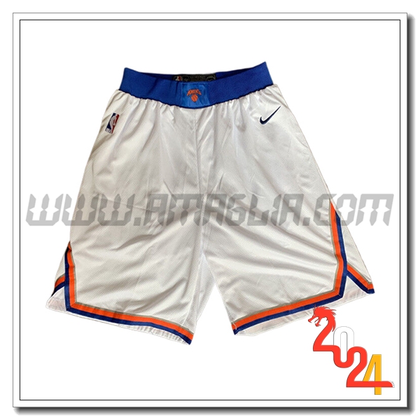 Pantaloncini NBA New York Knicks 2024/25 Bianco