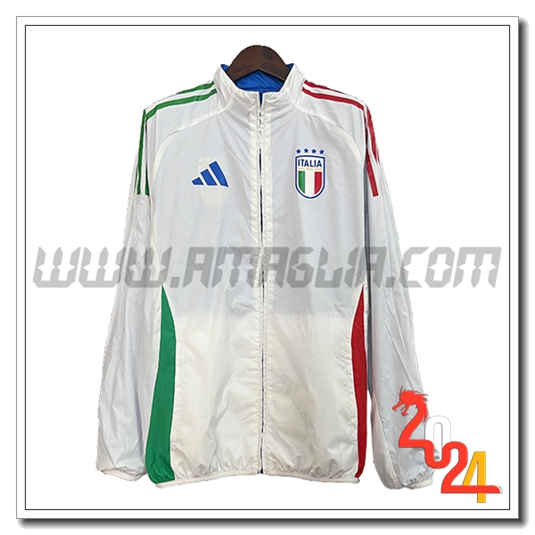 Giacca A Vento Italia Bianco/Verde/Rosso 2024 2025
