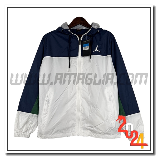 Giacca A Vento Jordan Blu/Bianco 2024 2025