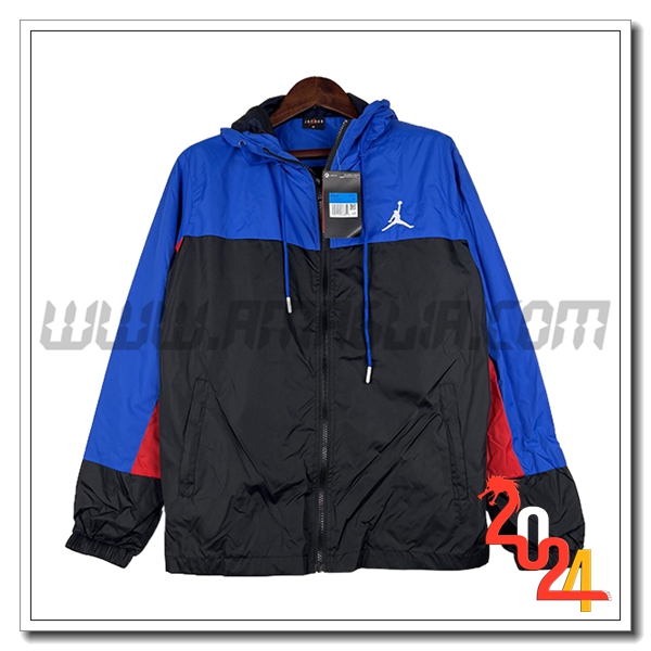 Giacca A Vento Jordan Nero/Blu/Rosso 2024 2025